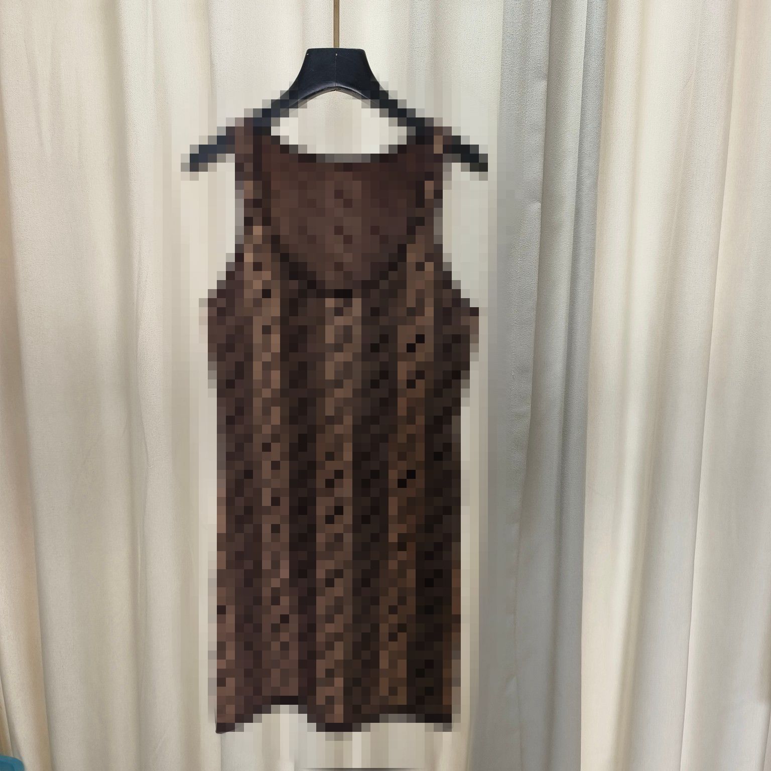 Robes décontractées avec lettres imprimées marron/blanc pour femmes, marque du même Style, DH0107, 2023