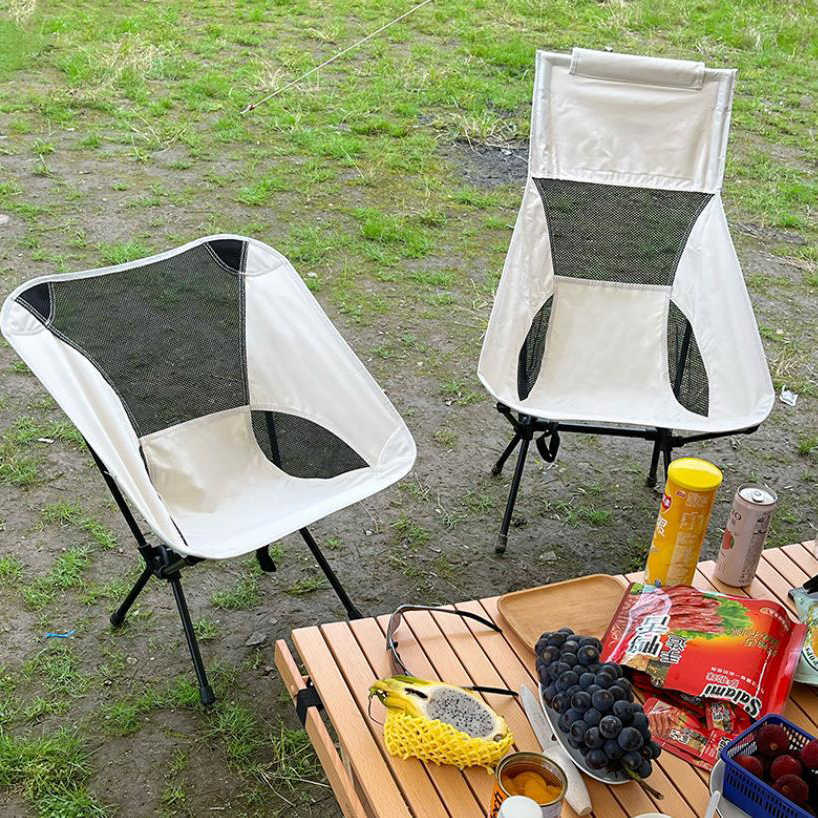 Muebles de campamento Silla de camping portátil al aire libre Tela Oxford Asiento plegable alargado para pesca BBQ Picnic Playa Sillas ultraligeras HKD230909