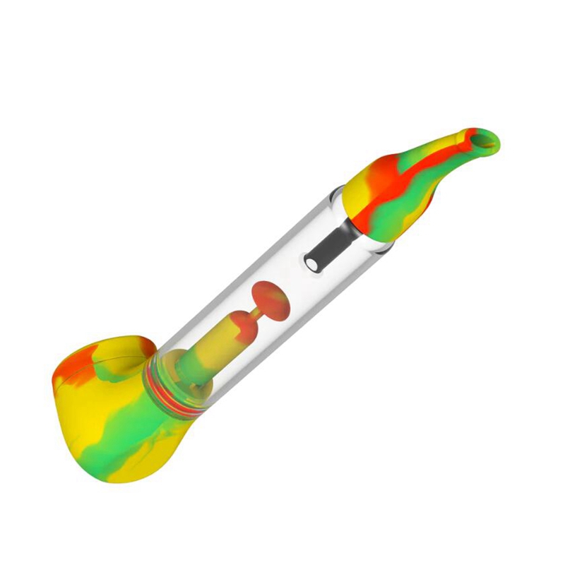 Новейшие красочные силиконовые барботерные трубки, стеклянная пористая чаша с фильтром, портативный съемный мундштук для сигарет с травами и табаком, кальян, курительные трубки