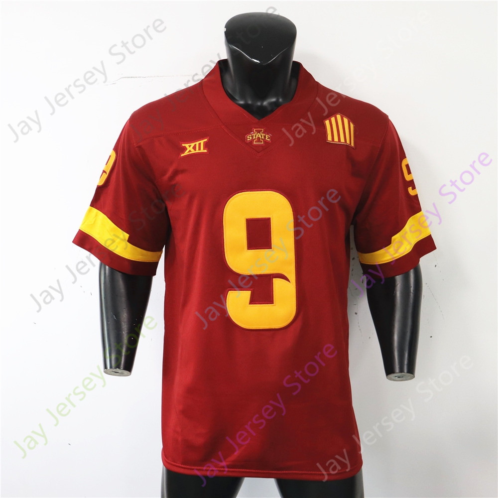 Iowa State Cyclones ISU Football Jersey NCAA College Rocco Becht Brock Purdy Caleb Bacon Cartevious Norton Benjamin Brahmer Abu Sama III Jeremiah Cooper J.J. Kohl