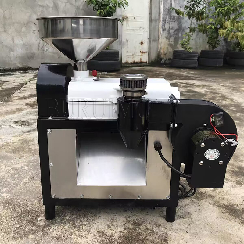 Máquina descascadora e descascadora de grãos de café