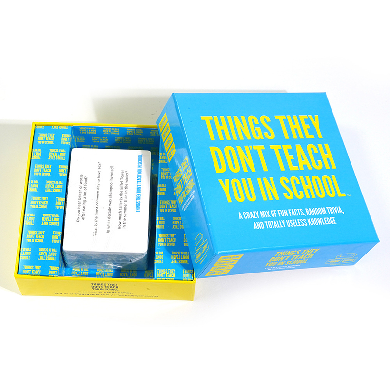 Wholesales Things They Don't Teach You in School Game Party Trivia Game Limited Edition