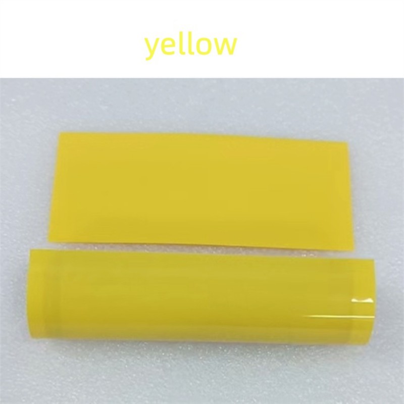 /pack平らな幅42mm 26650リチウムバッテリーPVC熱分散肌のシュリンクフィルムブルー透明な黄色