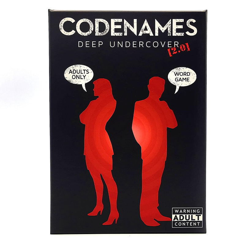 Codinomes por atacado Deep Undercover 2.0 Jogo de cartas Jogo de tabuleiro para festa noturna para adultos