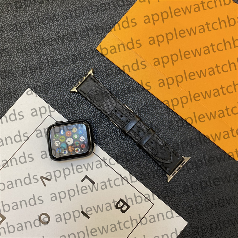 Luxuriöses Echtleder-Apple-Watch-Armband für Apple Watch Ultra-Serie 8, 3, 4, 5, 6, 7, 9 SE, iWatch-Bänder 38 mm, 44 mm, 45 mm, 49 mm, 40 mm, 42 mm, gespleißte Designer-Smart-Armbänder