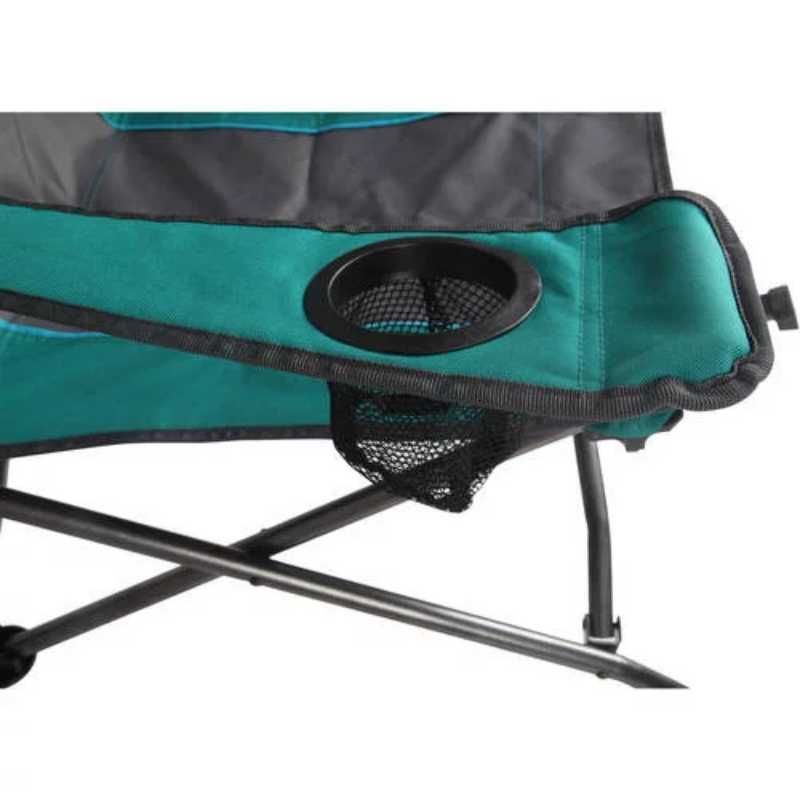 Camp Furniture Ozark Trail, faltbarer Komfort-Camping-Schaukelstuhl, grün, 137 kg Kapazität, Strandstuhl für Erwachsene, faltbar, HKD230909