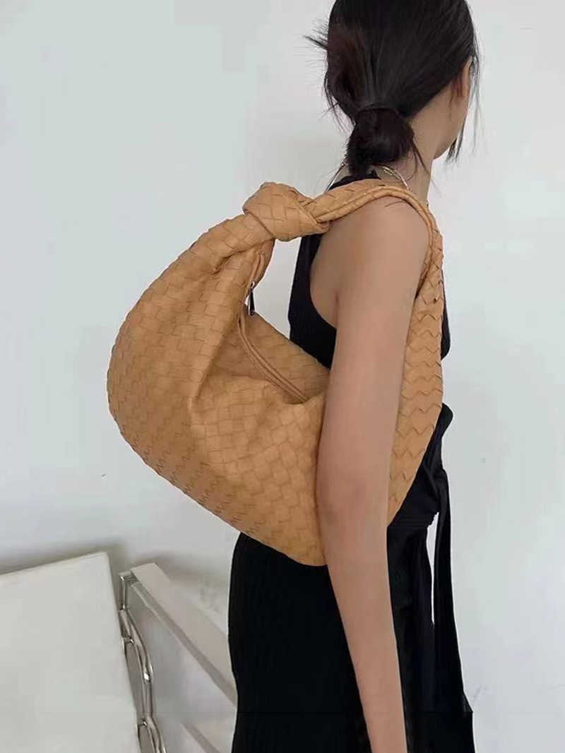 Abv designer totebag mini jodei doces artesanal tecido saco de nuvem saco de axilas feminino high-end grande capacidade bolinho bolsa grande saco