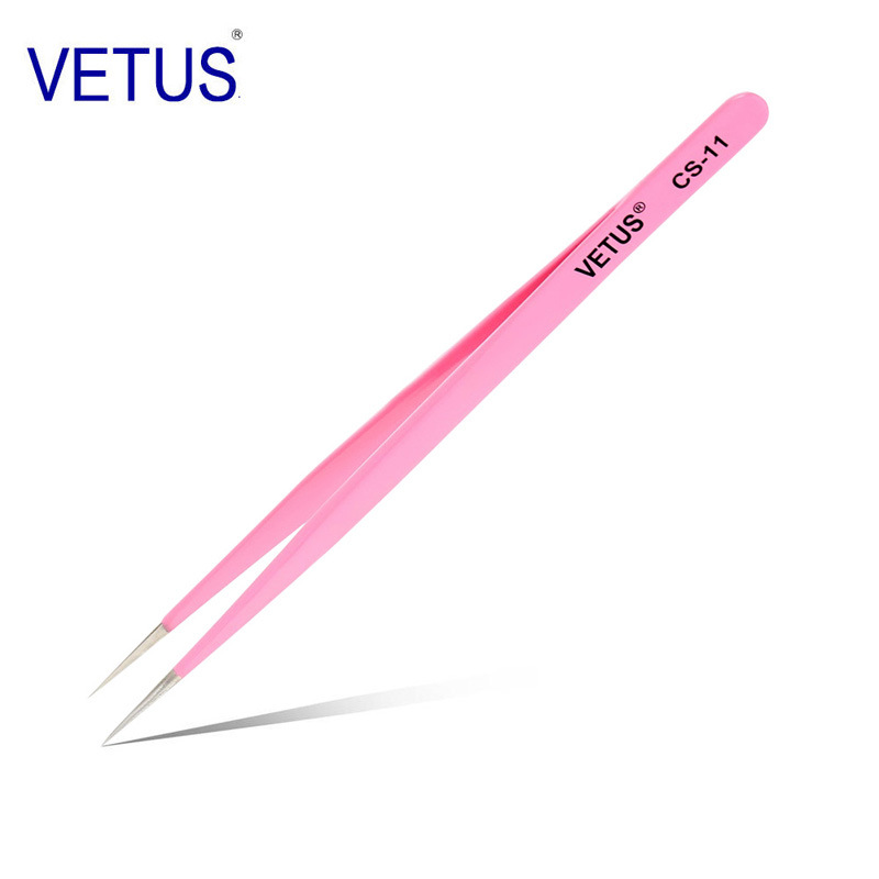 Tweezers Grafted eyelash clip stainless steel tweezers clip fake eyelash eyelash beauty specialist tweezers Golden feather clip