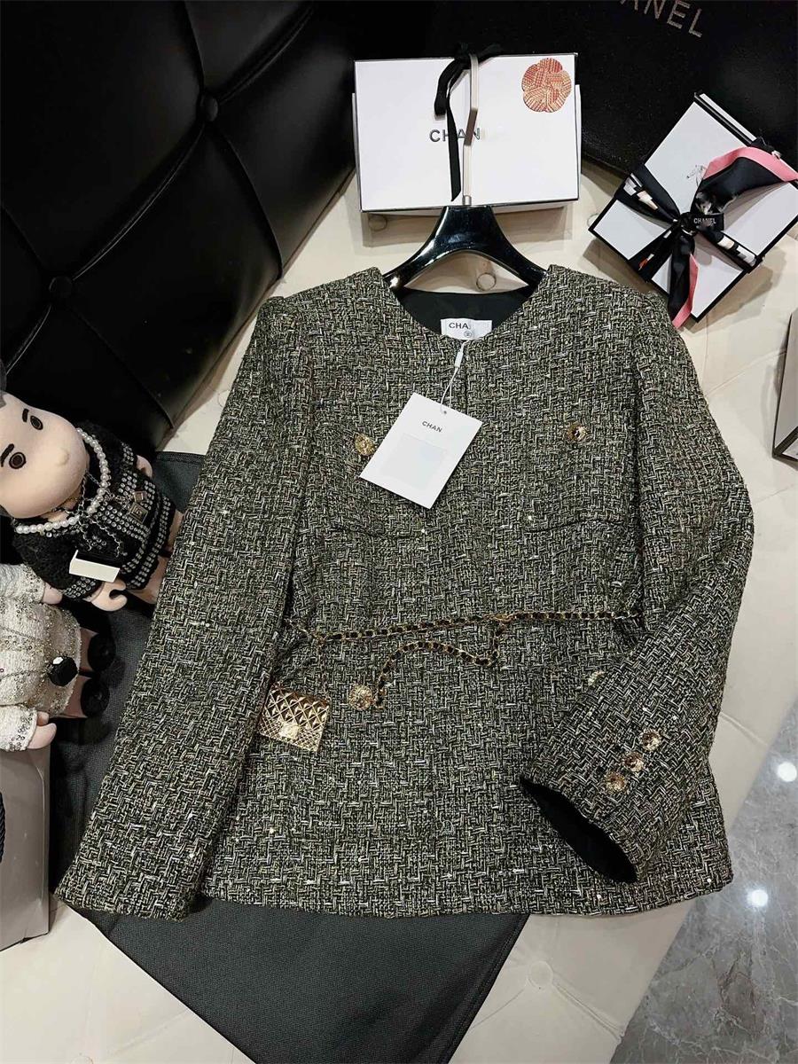 Vestes pour femmes Designer Chan nouvelles vestes femmes 2023 veste d'hiver femmes designer chaînes de mode camélia tweed manteau anniversaire