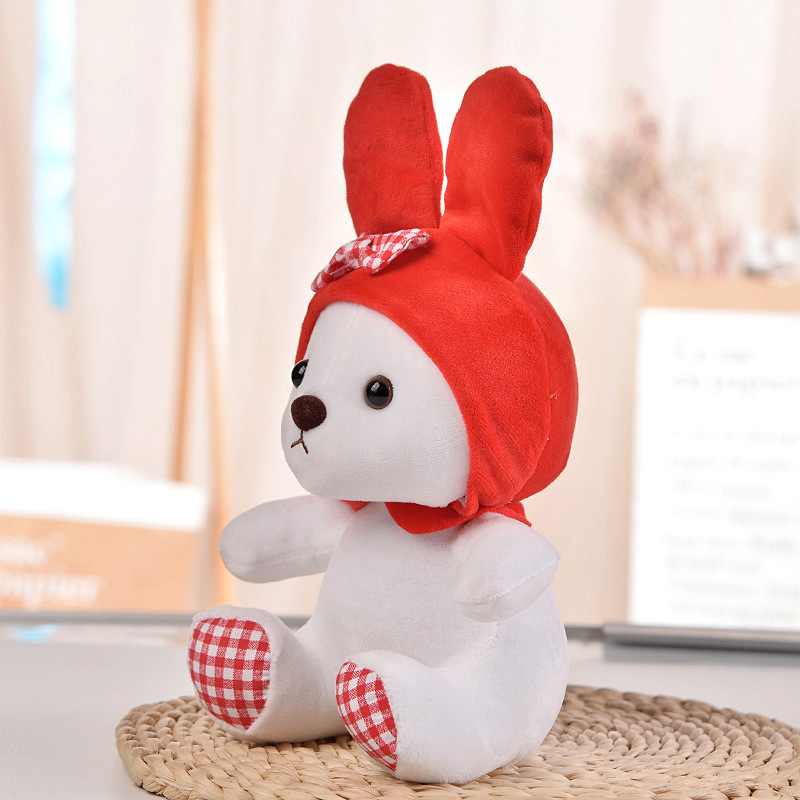 Wholesale cute bunny ears puppy plush toys Children's game Playmate Holiday gift doll machine prizes