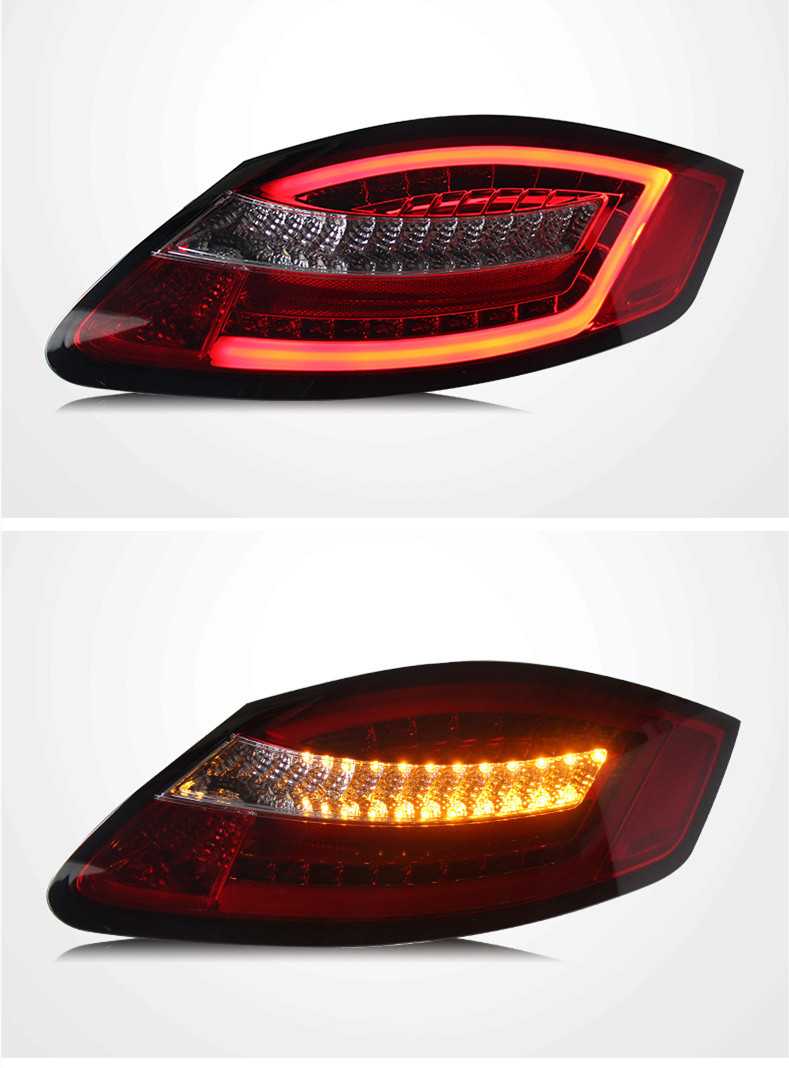 Luces traseras de coche para Porsche Caman 987,1 2004-2011, conjunto de luces traseras Cayman, luz trasera LED modificada, estilo Boxster