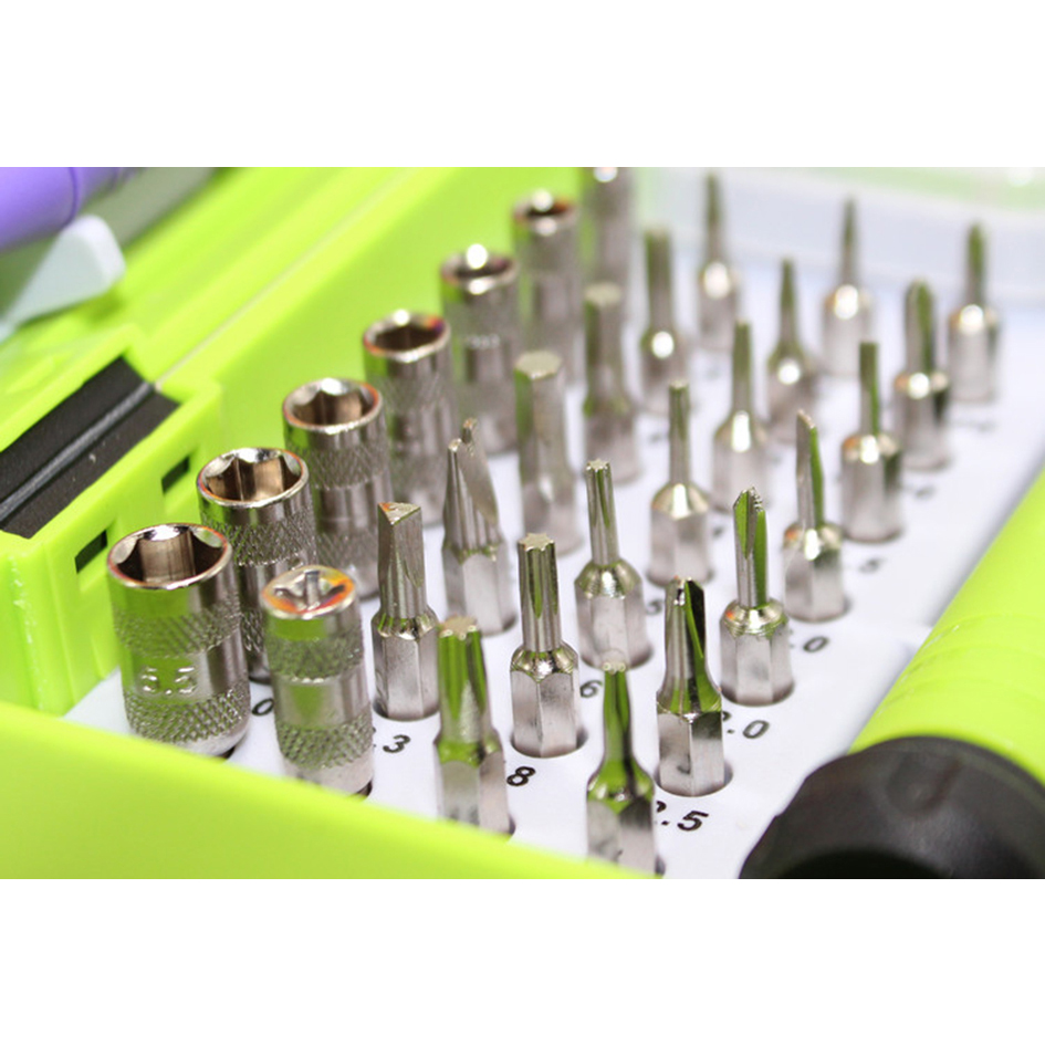 36 in 1 Green Combination of Tools Screwdriver Set High Quality Tool Kit for Phone PC Electronics 