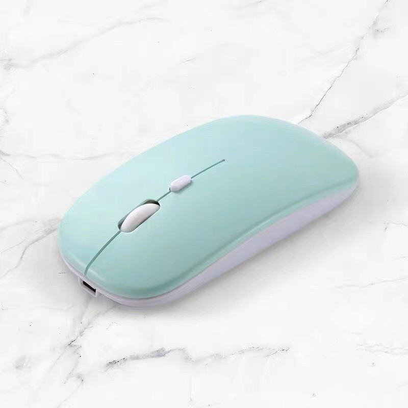 Naładowane bezprzewodowe myszy Bluetooth z 2,4G Odbiornik 7 Kolor LED Podświetlenie Myszy USB Optical Gaming Mous