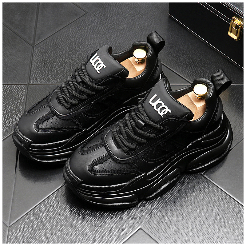 2024 Men Casual Shoes Fashion Men's Chunky Sneakers Height Increasing Dad Shoes Thick Sole Male Footwear Street Walking Shoes for Men