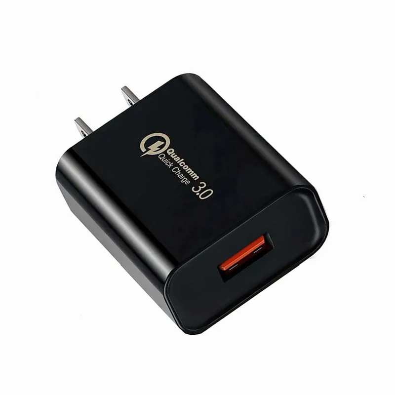 Caricatore da muro Qc 3.0 Caricatore del telefono con adattatore di alimentazione USB a ricarica rapida da 18 W tutti gli smartphone