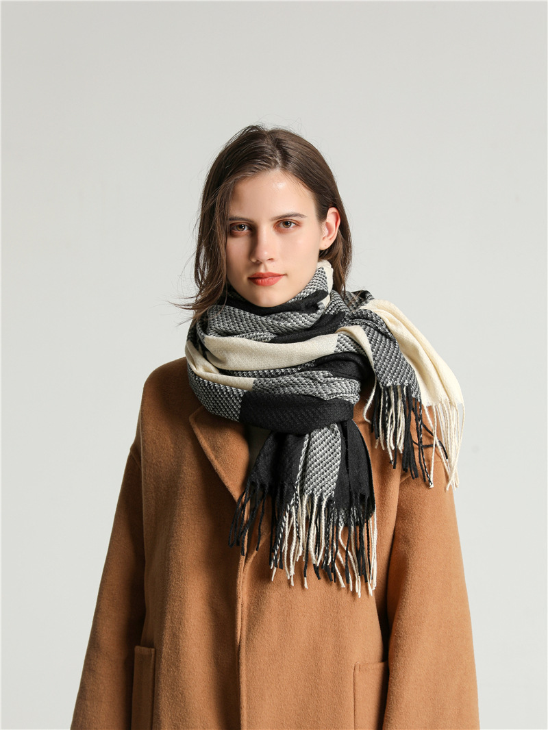 Luxe Design Winter Kasjmier Sjaal Vrouwen Sjaals En Wraos Pashmina Bufanda Stola Paard Gedrukt Dikke Warme Deken