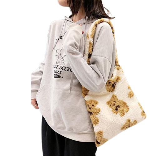 Borse la scuola Women039s Girls Y Spalla Borsa orso carino Stampa Tophandle Female Autunno inverno Peluga Shop di moda tote 9295664