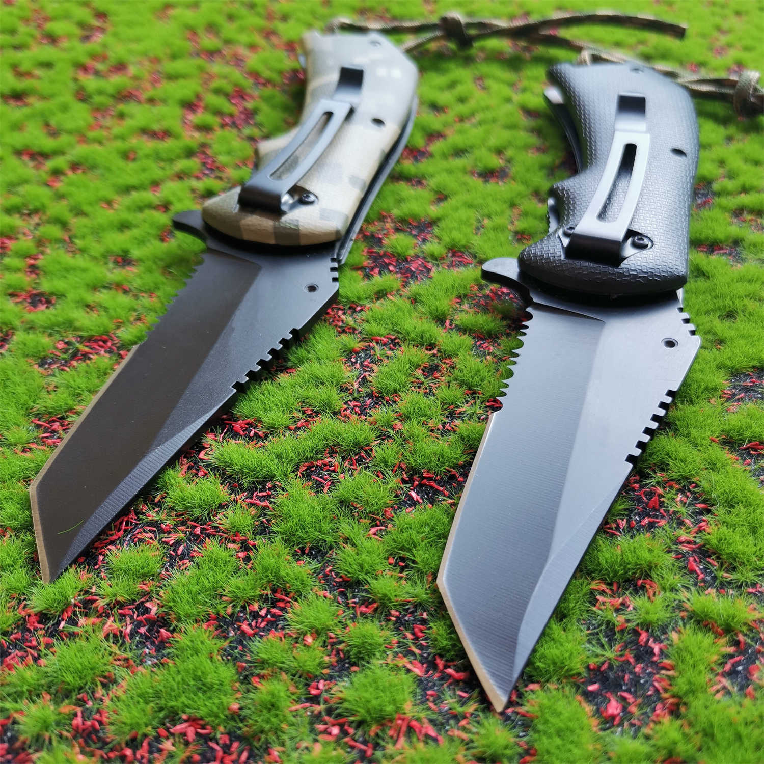 Kreative Mini Tragbare Messer ABS Stahl Rahmen Griff Outdoor Survival Notfall Werkzeug Faltbare 7CR15 Stahl EDC Werkzeug Draht Säge