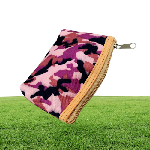 Camouflage de mode Camouflage imprimé Zip Coin Casual Change Change Purse Portefeuille Girls Embrayage Portefeuille portable lot 8784185