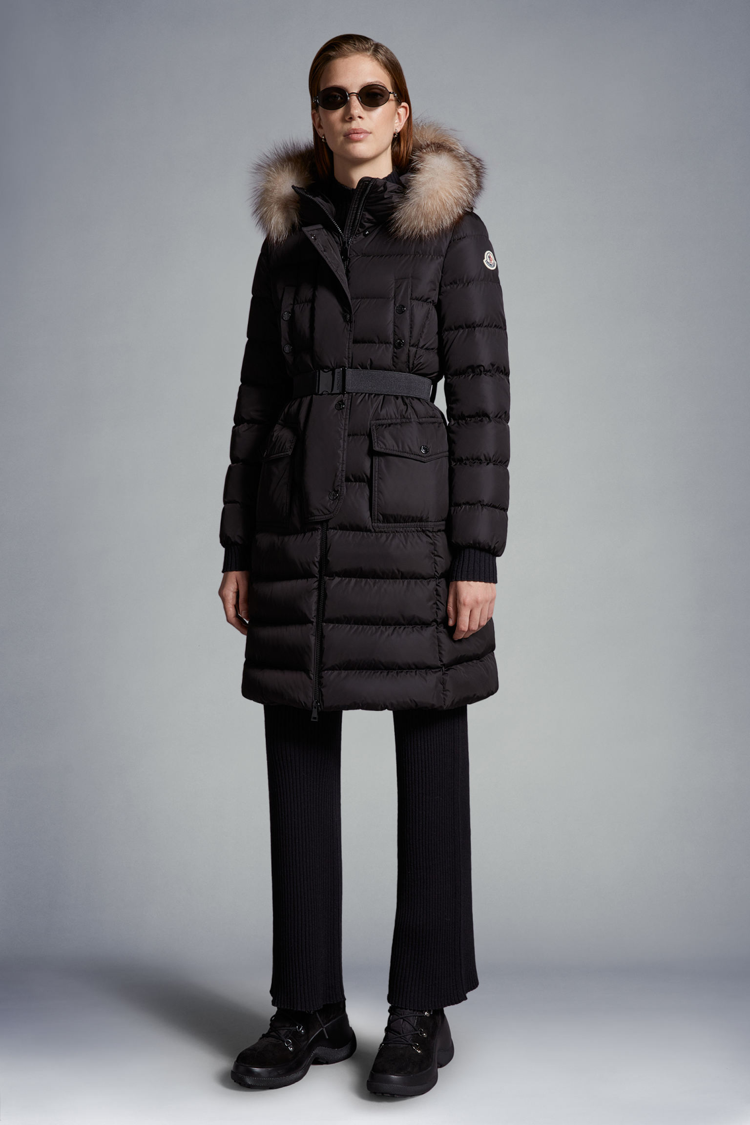 Parkas en duvet de canard blanc pour femme, veste à fermeture éclair, capuche, rayures épaisses, manteaux longs et Slim, collection automne-hiver 2023, MK23017