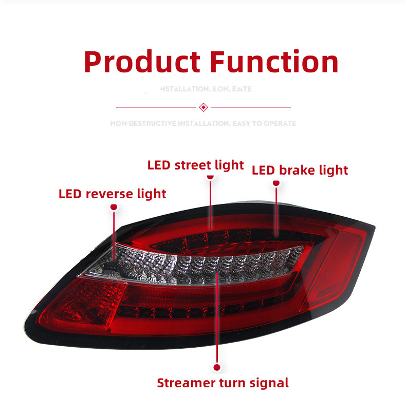 Auto Achterlichten Voor Porsche Caman 987.1 2004-2011 Achterlicht Montage Cayman Gemodificeerde Led-achterlicht Boxster Styling