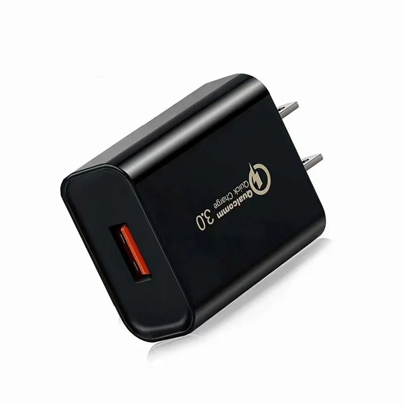 Caricatore da muro Qc 3.0 Caricatore del telefono con adattatore di alimentazione USB a ricarica rapida da 18 W tutti gli smartphone