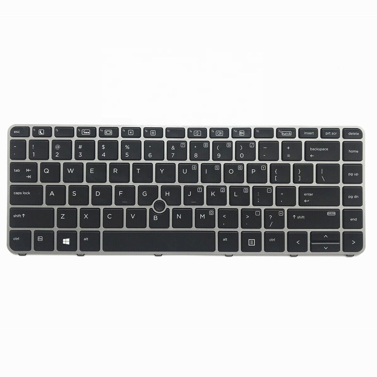 Tastiera interna laptop Cornice grigia HP elitebook 840 G1 840 G3 con stick di puntamento Tastiera portatile sostitutiva retroilluminata