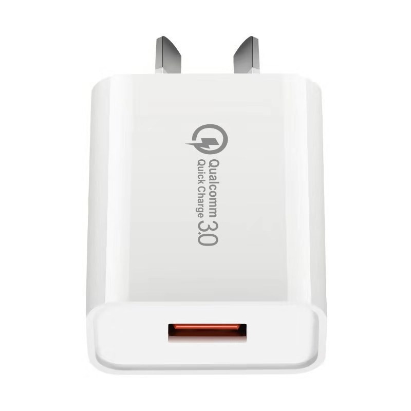Caricatore da muro Qc 3.0 Caricatore del telefono con adattatore di alimentazione USB a ricarica rapida da 18 W tutti gli smartphone