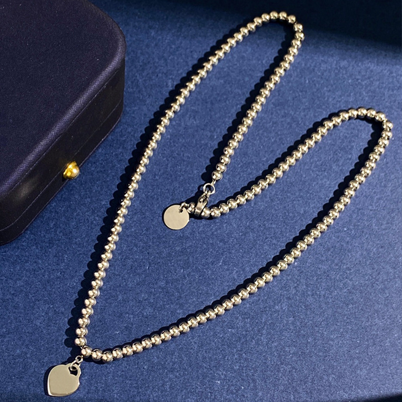 Liefde hart kralen ketting armband sieraden sets voor dames verjaardagscadeau ontwerper dames sieraden bruiloft statement sieraden 252U