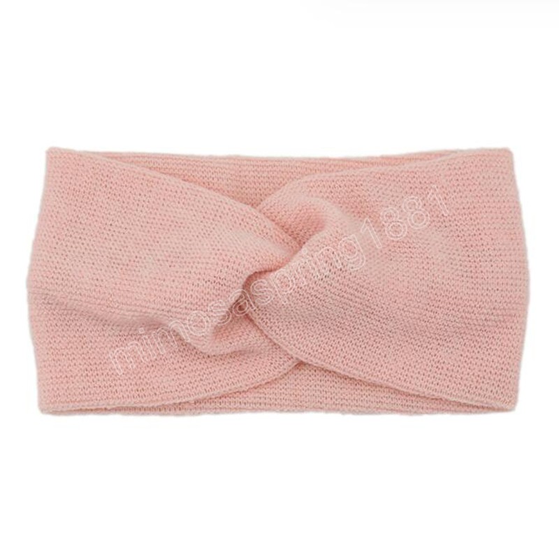 Nouveau bandeau de mode pour les femmes chaud tricoté Turban hiver couleur unie décontracté bandeau de cheveux filles accessoires de cheveux