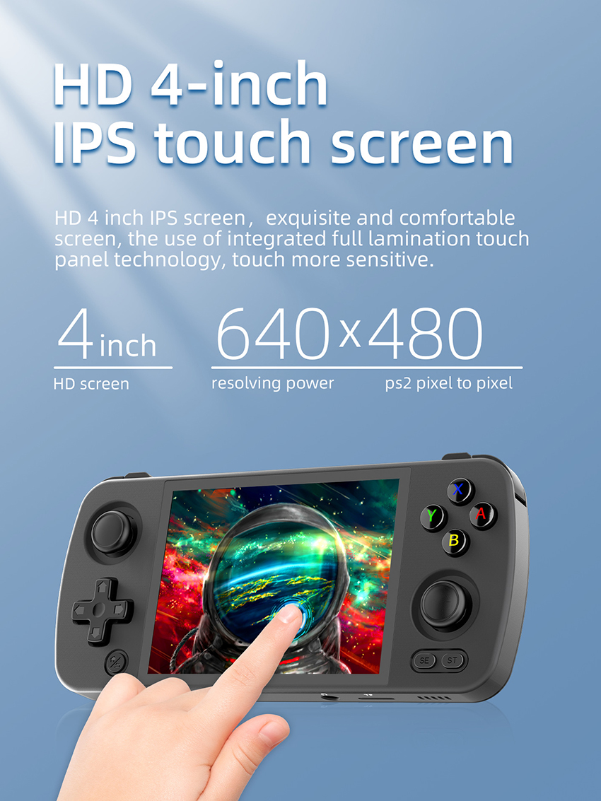 Портативные игровые плееры ANBERNIC RG405M Портативная игровая консоль 4-дюймовый сенсорный экран IPS T618 ЧПУ/алюминиевый сплав Android 12 Портативный ретро