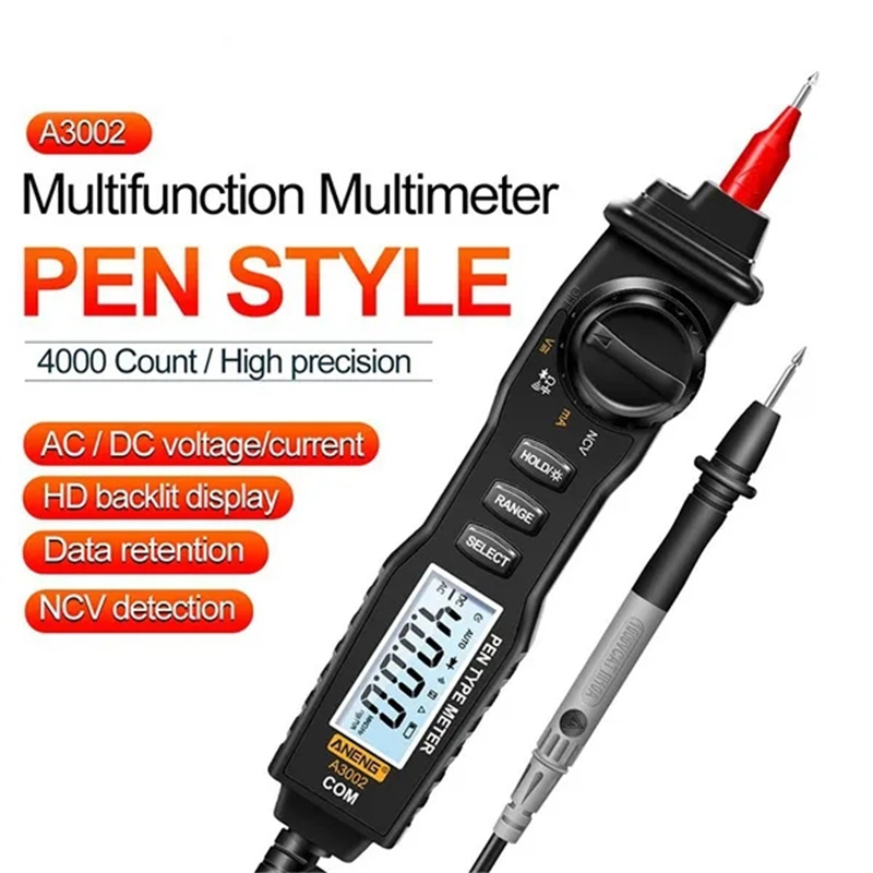 A3002 caneta multímetro 4000 contagens multímetro digital caneta portátil testador ac/dc tensão/diodo/ferramenta de teste de continuidade