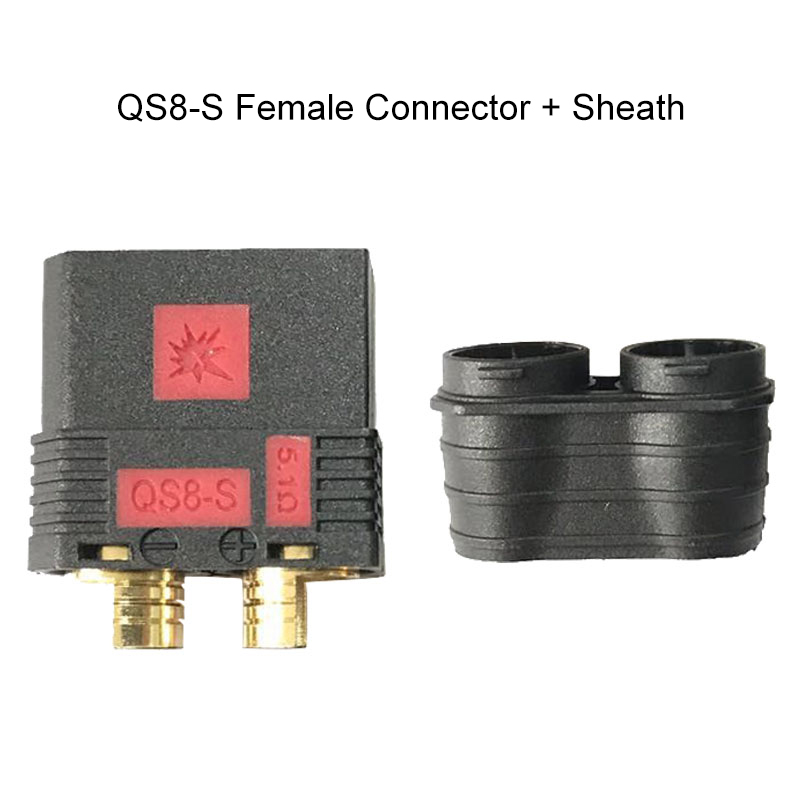 QS8-S Zware Anti-Vonk Batterij Connector Goud Grote Stroom Stekker QS8 Voor RC Auto Plant Bescherming Vliegtuig UAV Drone