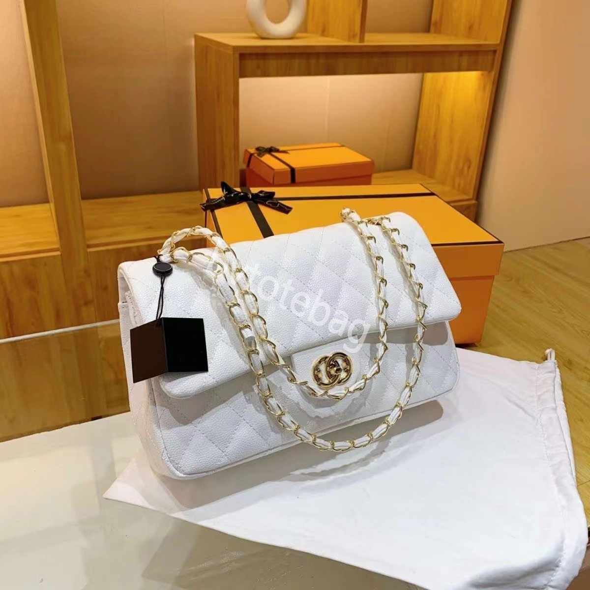 designer bag shouder bags Tote Bag C Letter Shoulder Bags Glitter Office Bag High Quality Classic Woman leather Bags with Button classic Ladies Luxurious Bag 31*19*8cm