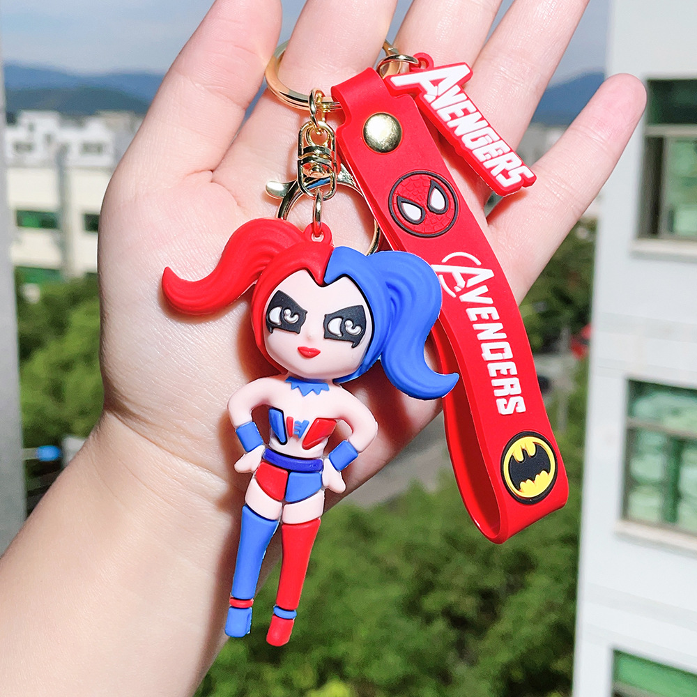 Super Hero Keychain, Ful Girl, Joker Keychain, Suicide Squad, Doll Pendant Wholesale