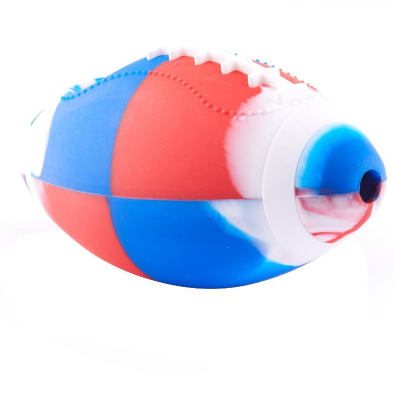 Kolorowy silikonowy Pyrex grube szklane rury rugby w stylu piłki filtru