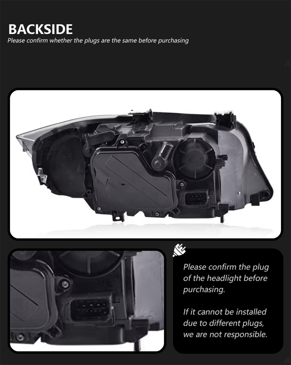 BMW E90 헤드 라이트의 LED 헤드 라이트 2005-2012 320I 318I 323I 3 시리즈 HID BI XENON BEAM RUNGING LIGHTS