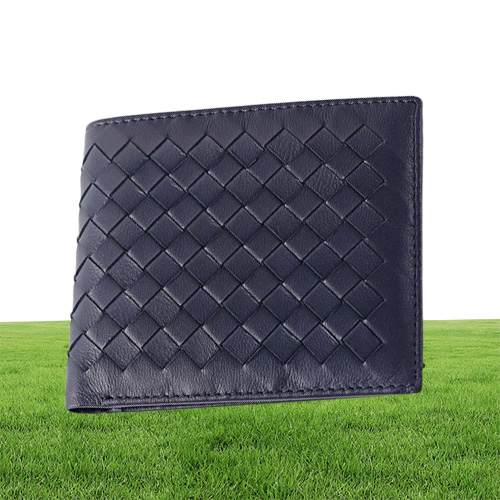 Wallets Carteira Masculina Luxurious High Grade Sheep Skin Knitting Style Men Wallet 2021 Fashion Men039s Purses Three On s9167071