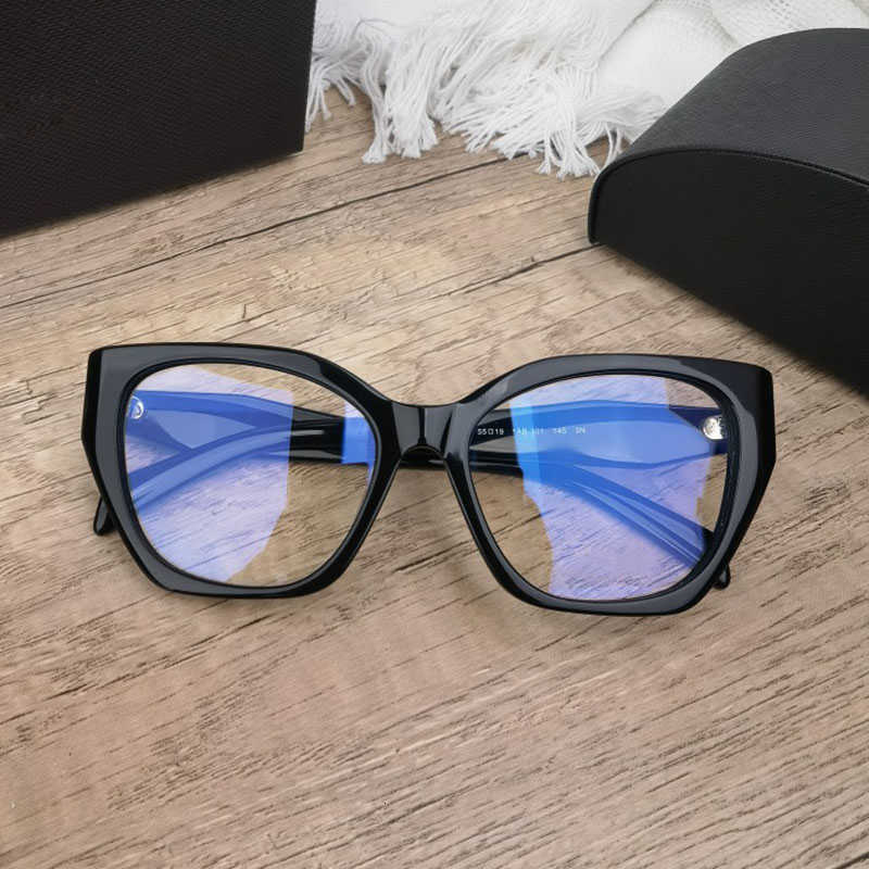 Óculos de sol designer óculos quadro pode ser combinado com lentes míopes rosto feminino fino transparente maquiagem quadro masculino ins vento óculos de sol míopes 18WF Z6TJ