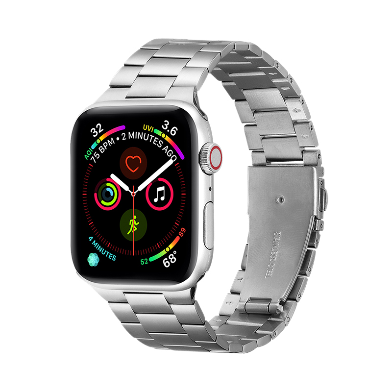 Rostfritt stål smarta klockband band för Apple Watch Band Ultra 38mm 40mm 44mm 45mm IWatch Band Series 8 9 4 5 6 7 Fashion Men Women Metal Armband