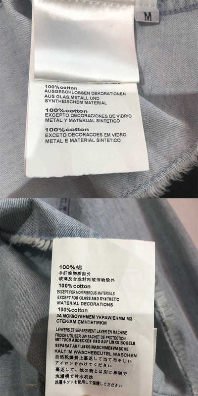 Camicette da donna Camicie firmate 2023 Estate Nuova Miu Lettera Fiore bruciato Orlo fatto a mano Bordo in seta Design Morbido Camicia di jeans corta W9DN