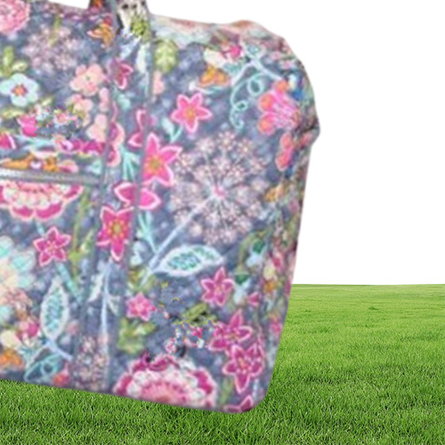 Nwt Cotton Cartoon duffel bags Big Shoulder Bag Cotton Travel bags9653764
