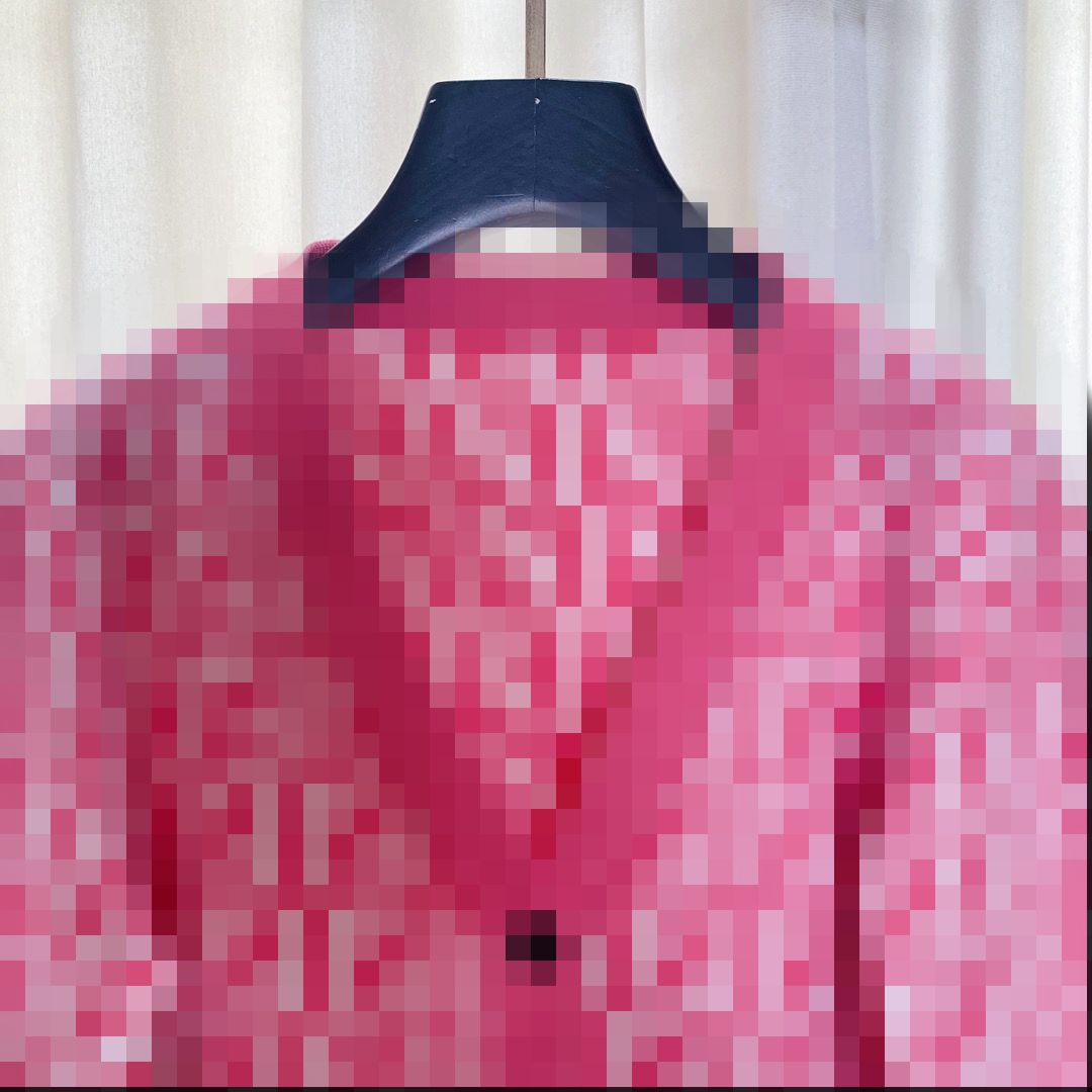 2023 Pink Letter Print Women's Cardigan Brand samma stil Kvinntröjor DH137