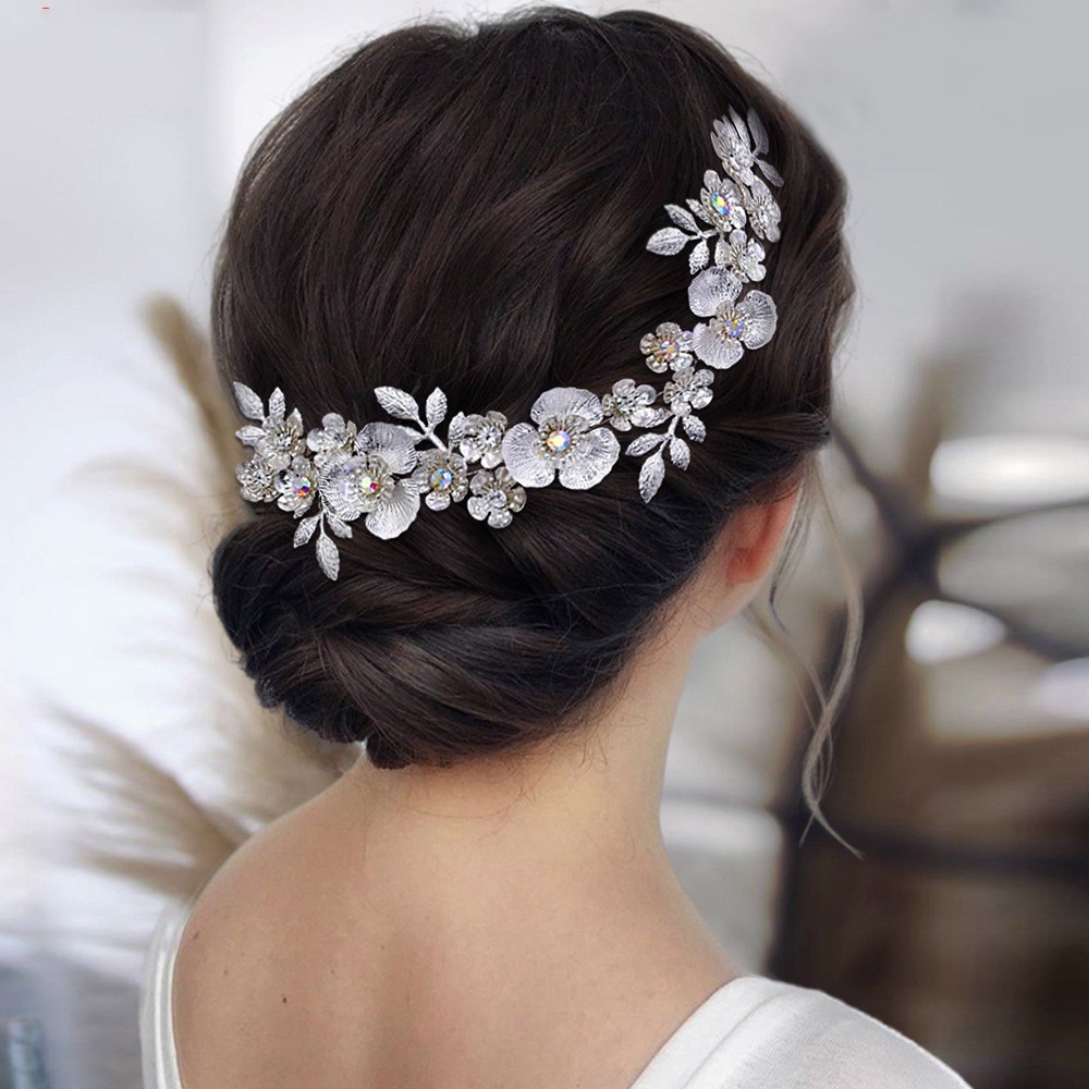 Tiaras e coroas brilhantes, pentes de cabelo, tiaras e coroas brilhantes, coroa de casamento, rainha, rei, joias para mulheres, acessórios de cabeça prateados