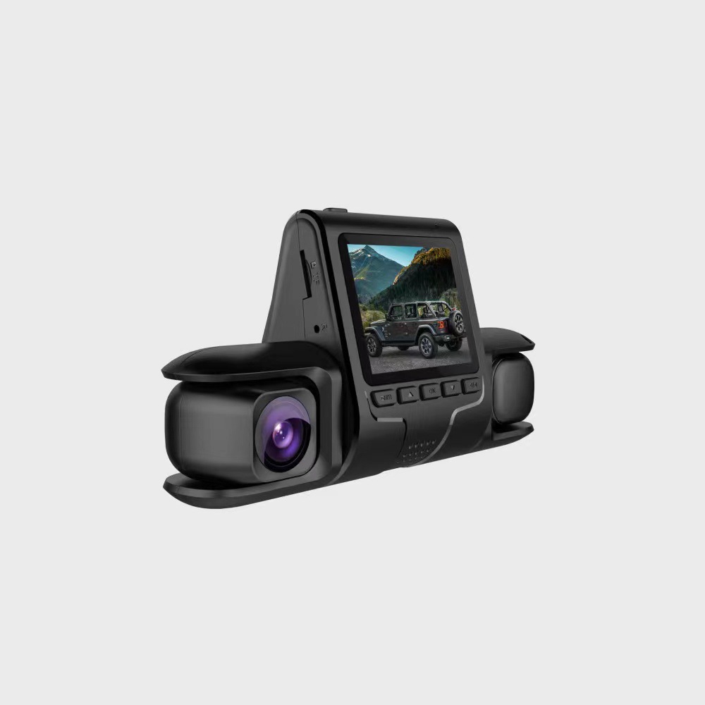 D426 voiture DVR Full HD 3 canaux caméra de tableau de bord avant intérieur arrière trois voies voiture caméra de tableau de bord IR Vision nocturne enregistrement en boucle