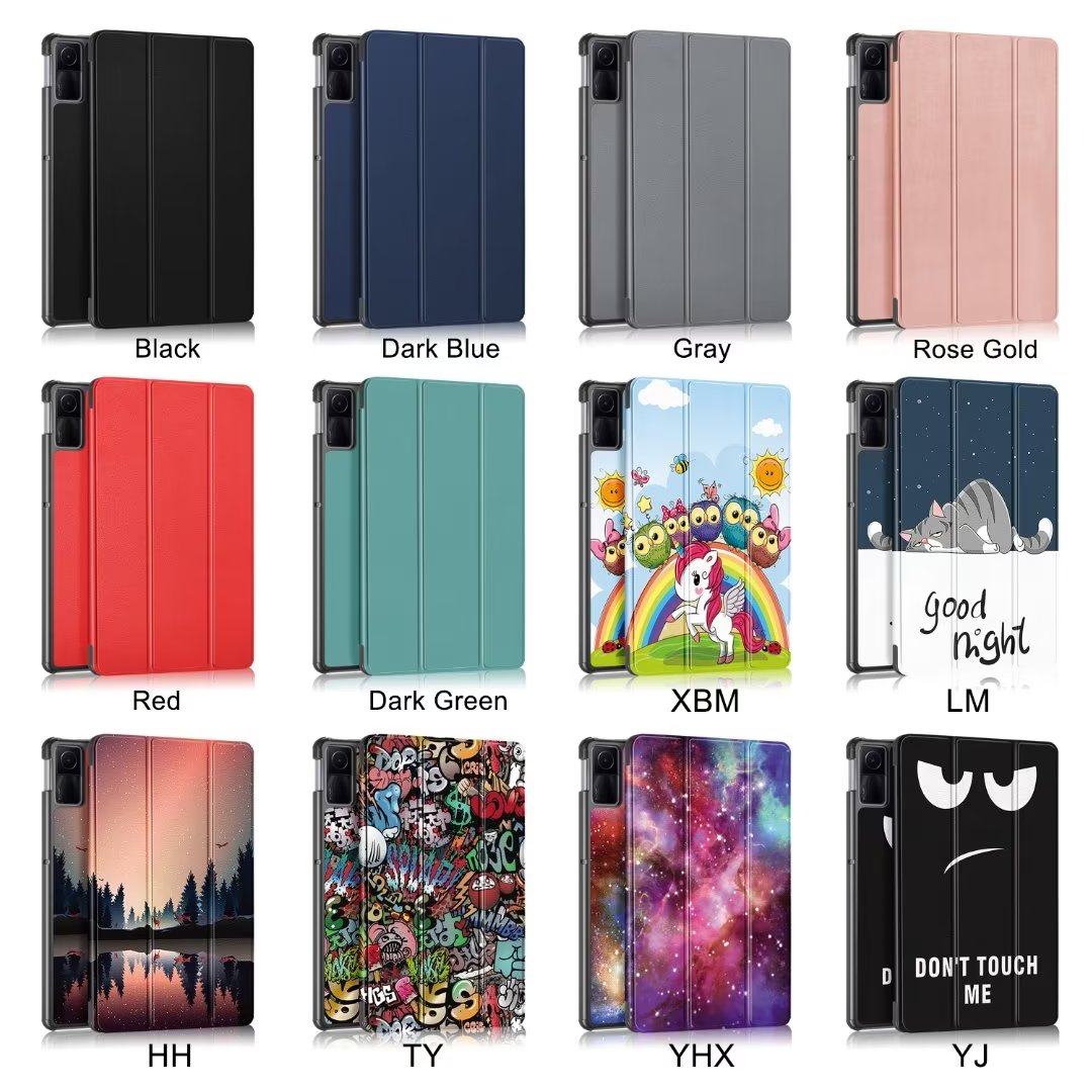 Smart Cases For Xiaomi Redmi Pad SE 6 5 11" Inch PU Leather TPU Cover Wake Sleep Function Tablet PC Fundas Capa