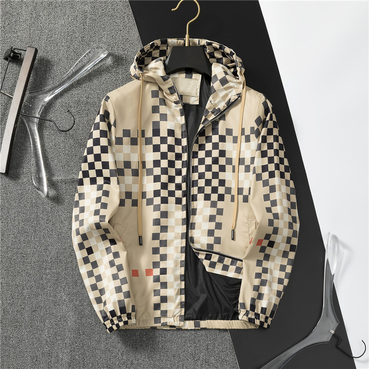 Lüks Erkek Ceketler Bahar Sonbahar Dış Giyim Rüzgar Derbazı Fermuar Moda Ceketleri Tasarımcı Palto Sport Asya Boyutu M-3XL