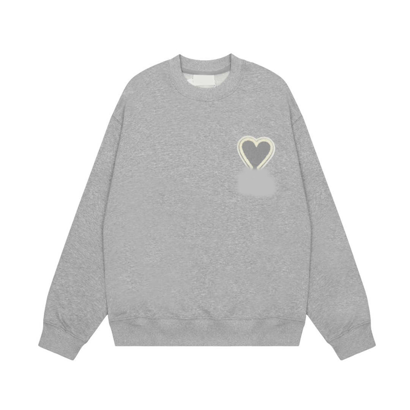 Dernière version Pulls pour hommesAutomne / Hiver Marque de mode Motif coeur brodé Haut à col rond Grand coeur Pull Amis Pull à manches longues sans chapeau pour hommes et femmes