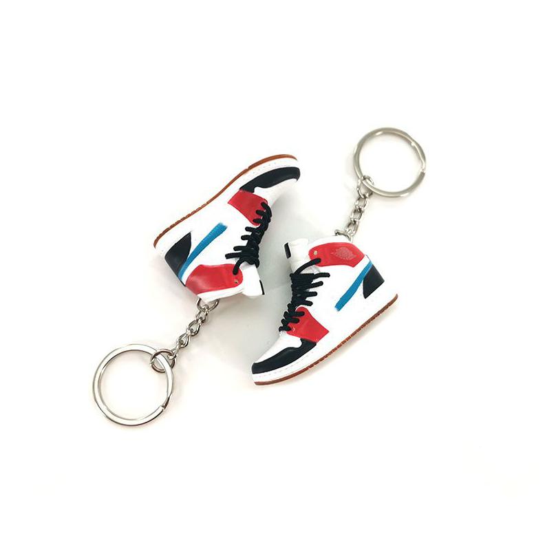 Designer 3D Shoes Keychains Pvc Sneakers Key Chain Mini Basketball Keychain Bag Pendant Accessories Drop Delivery