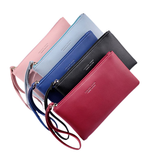 2020 Fashion Women PU Leer Purset Polstlet Zipper Wallet Handtas ENVELOPE TELEFOON KLEUT KOPPELEN VOOR DRAME MINTE PORSEN 5191081